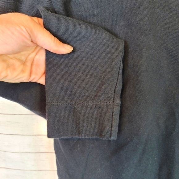 EVERLANE BLACK CREW NECK SWEATSHIRT, SZ SMALL - Picture 2 of 6